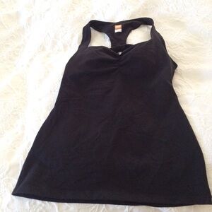 Lucy Black Athletic Racerback Tank Top